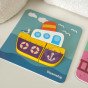 WOOPIE GREEN Mediniai puzzle transporto priemonės Montessori FSC