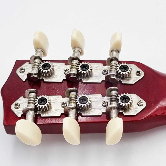 Viga medinis gitara vaikams, natūrali, 21 colių, 6 stygos
