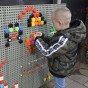 MASTERKIDZ Geometrinių figūrų kištukai STEAM lentoms (256 vnt.)
