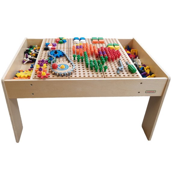MASTERKIDZ Medinis Edukacinis Stalas + STEM SIENOS PRIEDAI