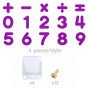 MASTERKIDZ Skaičių ir simbolių rinkinys mokytis skaičiuoti ir matematikos STEM sienos panelėms 82 vnt.
