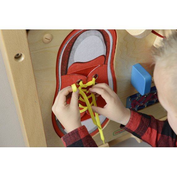 MASTERKIDZ Lavinamoji rankų miklumo - rišimo lenta