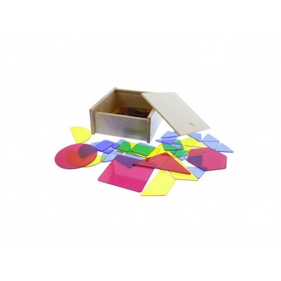 MASTERKIDZ Skaidrios geometrinės formos (51 vnt.)