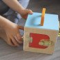Tooky Toy Edukacinė Montesori dėžutė-žaidimas Rebusas Oro lentelė su abaku 6 viename nuo 3 metų