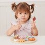 VIGA PolarB mediniai įvairiaspalviai Montessori ratai