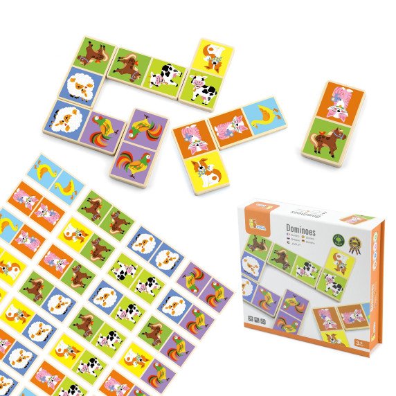 ŪKIO GYVŪNAI Medinis domino žaidimas