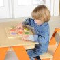 MASTERKIDZ Medinis formų rūšiavimo žaislas Spalvingi vaisiai Montessori