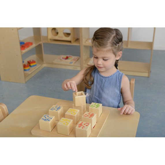 MASTERKIDZ Medinis jutiklinis rūšiavimo žaislas su garsais, Montesori