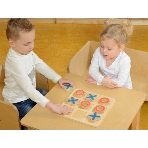MASTERKIDZ „Tic-Tac-Toe“ medinis žaidimas vaikams Loginis galvosūkis