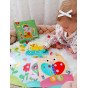 TOOKY TOY Žaislai su įdomiais blokais vaikams, mokymas atpažinti gyvūnus, formą, spalvas + lentos