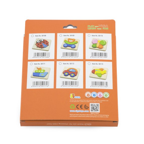 VIGA Kūdikio pirmoji Medinė puzzle Meškiukas