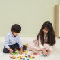 VIGA medinis matematikos spalvų žaidimas Paukščio uodega Montessori + kortelės