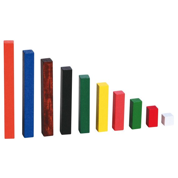 VIGA mediniai mokomieji lazdelės matematiniai Cuisenaire blokai