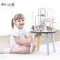 VIGA PolarB medinis edukacinis stalas manipuliacijoms Montessori sąveikaujančių