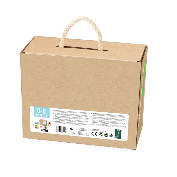 TOOKY TOY dėžutė XXL Montessori švietimo 6in1 pojūčių dėžutė 0-6 mėnesiai