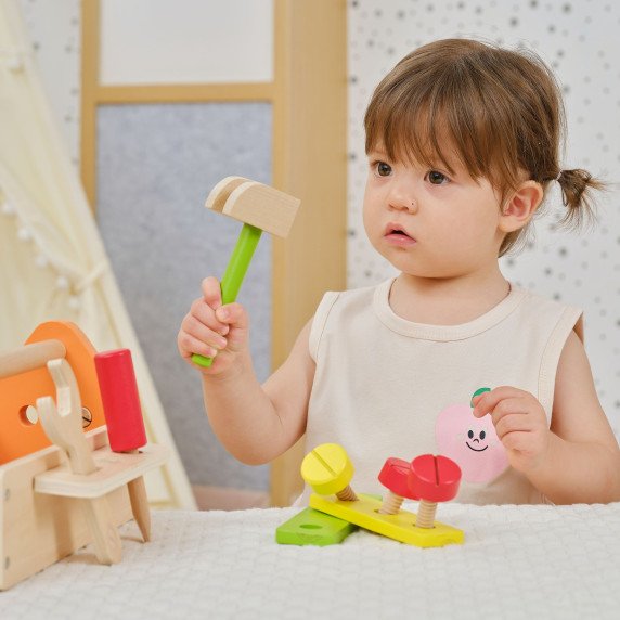 Viga įrankių dėžutė iš medžio komplektas