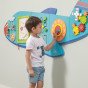 VIGA Medinis Manipuliacinis Jutiklinis Lenta Lėktuvas FSC Montessori Licencija