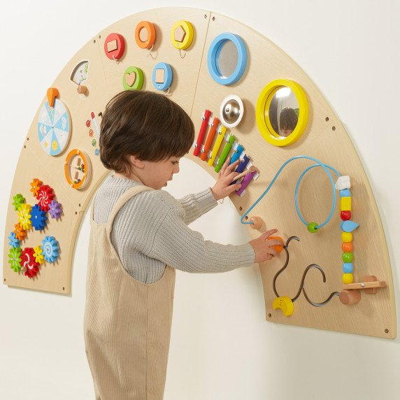 Montessori ARKA sensorinė manipuliacinė sienelė