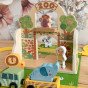 TOOKY TOY Mini Zoo Portable Gyvūnų Krepšio Rinkinys