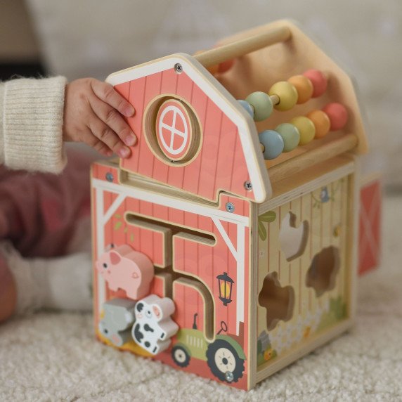TOOKY TOY Medinis ūkininkijos ūkis veiklos rūšiaviklis Montessori skečiui