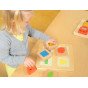 MASTERKIDZ Montessori Mediniai Kvadratai ir Spalvų Jutiklinis Rūšiaviklis