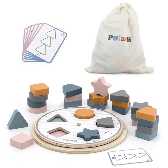VIGA PolarB Figūrų ir Spalvų Suderinamasis Puzzle