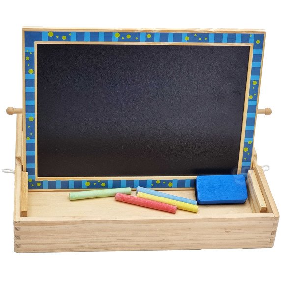 TOOKY TOY Magnetinė lenta su kreidelėmis 2 viename formų galvosūkiai 117 dalys FSC sertifikuotos