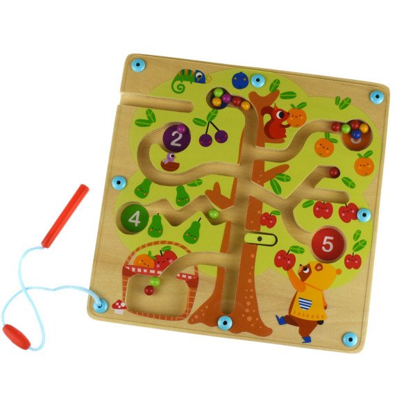 TOOKY TOY vaismedis su magnetiniu labirintu, mokantis skaičiuoti