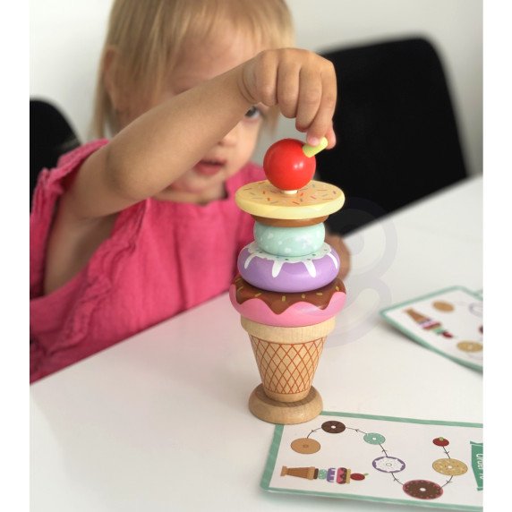 TOOKY TOY Medinis ledų slidinėjimas - konditerėlis vaikams 12 vnt.