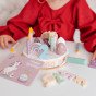 TOOKY TOY Medinis gimtadienio tortas supjaustomas su lipniu velklu
