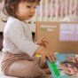 TOOKY TOY dėžė XXL Montessori edukacinė 5in1 jutiklinė dėžė 11-12 mėnesių
