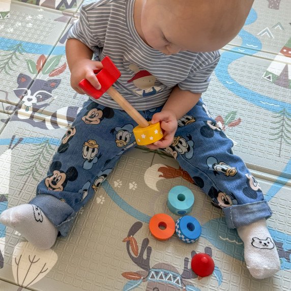 TOOKY TOY dėžutė XXL Montessori mokomoji 7in1 jutiminė dėžutė 16-18 mėnesių