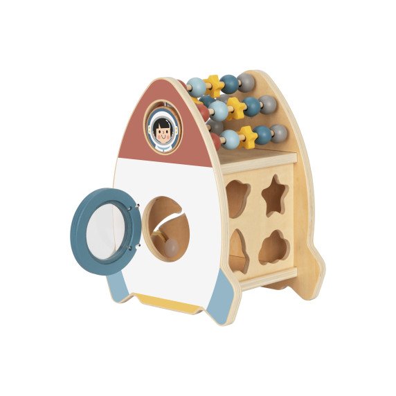 TOOKY TOY Kosminis Raketų Veiklos Rūšiavimo Medinis Labirintas