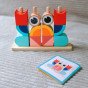 TOOKY TOY Kūrybinis medinis 3D kosmoso blokų krabas