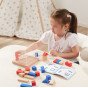 VIGA Mediniai statybiniai žaidimai 3D Montessori blokai
