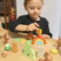 TOOKY TOY miško rinkinys, sudėtiniai dėlionės blokai figūroms
