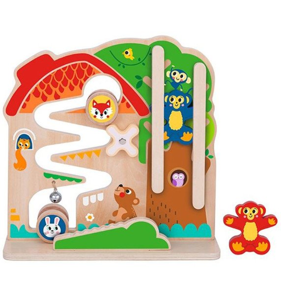 TOOKY TOY Medinis Montesori manipuliuojamas lankas