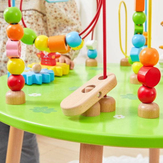 Viga Medinis Mokomasis Jutiklinis Stalas Susipynęs XXL Montessori