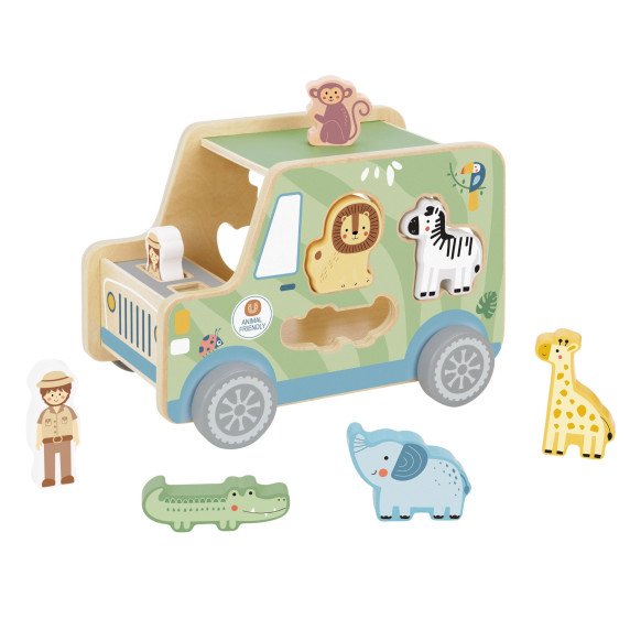 TOOKY TOY Safari veiklos kubas automobilis