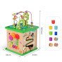 TOOKY TOY Edukacinis Kauliukų rūšiavimo labirintas Susipynęs 5-iš-1