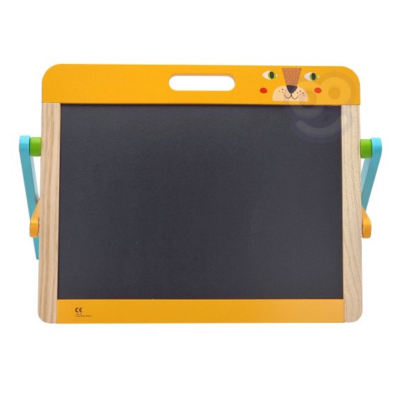 TOOKY TOY Edukacinė 2-iN-1 Magnetinė Skiltė Vaikams Magnetai Kempine 6 vnt.