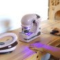 WOOPIE 2-in-1 rinkinys mažų buitinės technikos prietaisų: Siuvimo mašina su lygintuvu ir purkštuvu