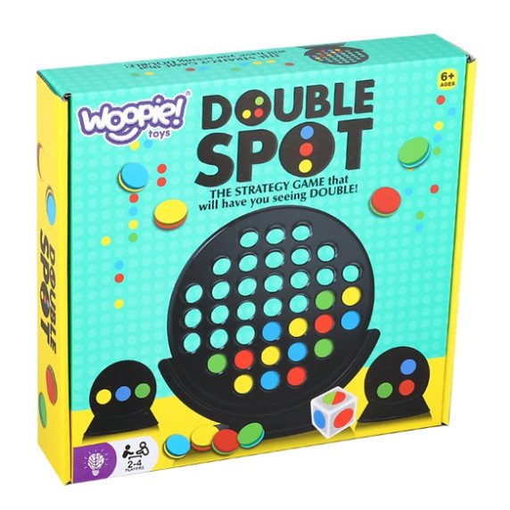 WOOPIE Strateginis stalo žaidimas 3 eilėje Purškiamos dvigubos akomašinės 6+