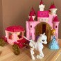 Interaktyvus stebuklingas princo rūmai „WOOPIE“ rinkinys su princese + karieta ir priedai