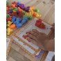 WOOPIE Montessori Spalvų Rūšiavimo Mokymasis Skaičiuojant Edukacinė Rinkinys 8 vnt.