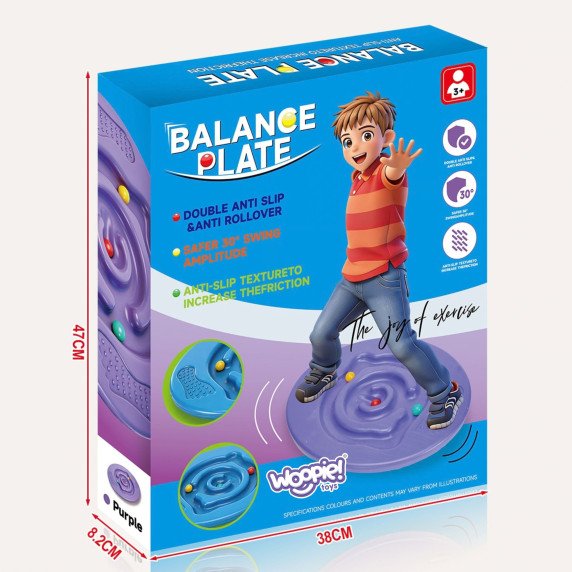 APVALI BALANSO LENTYNA WOOPIE, Violetinio disko labirintas, balanso lenta