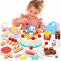 WOOPIE Saldainių gimtadienio tortas pjaustyti + arbatos rinkinys 85 vnt.
