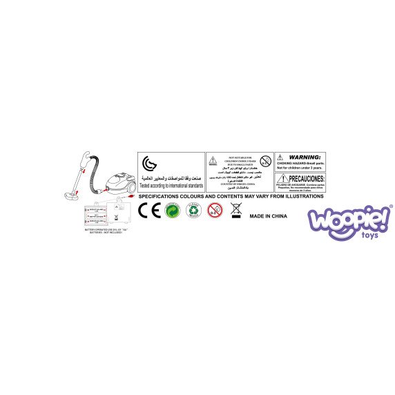 WOOPIE Valymo komplektas Siurblio siurbimo funkcija + 6 priedai