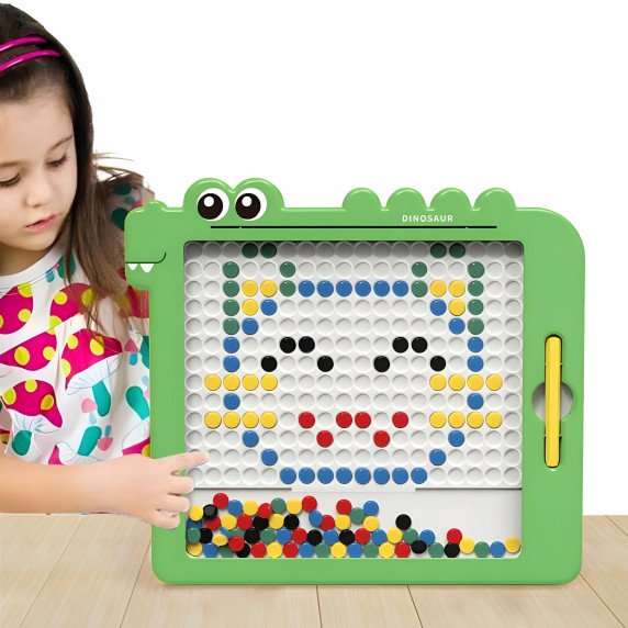 WOOPIE Magnetinė lenta vaikams Montessori MagPad Dinozauras