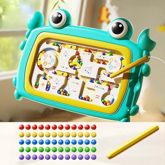 WOOPIE Montessori Magnetinis Lenta labirintas Krabas Turkio spalva